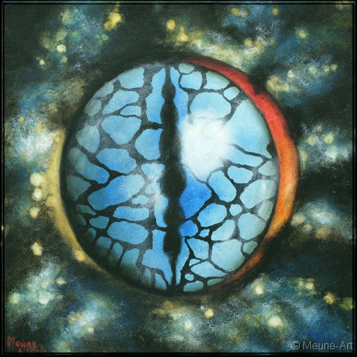 Augenblick eines Stachelschwanzgeckos Acryl auf Leinwand;
30 x 30 cm
